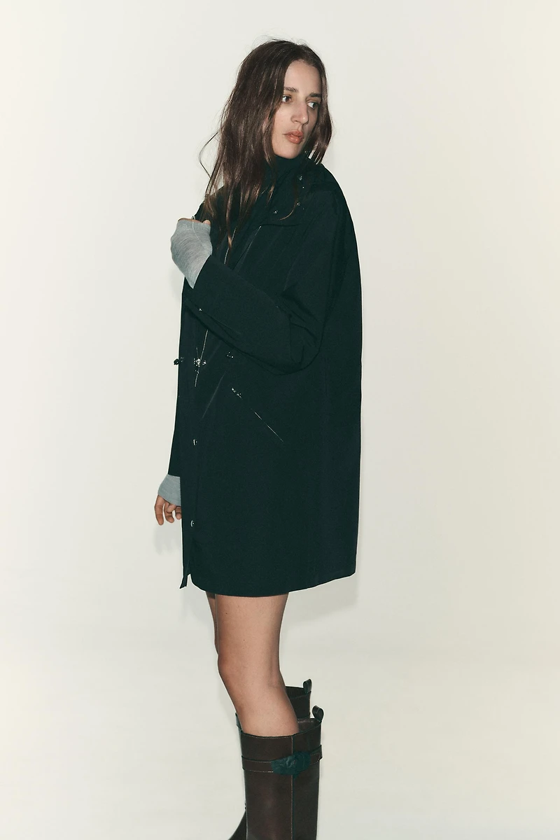 LONG HOODED JACKET