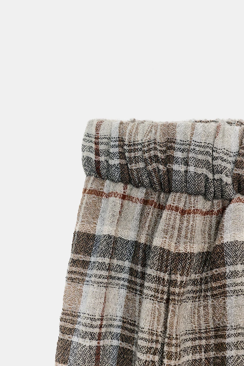 PLAID VOLUME PANTS ZW COLLECTION