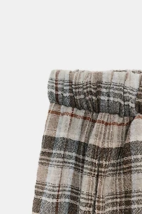 PLAID VOLUME PANTS ZW COLLECTION