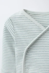 ENSEMBLE BODY ET PANTALON SAROUEL À RAYURES