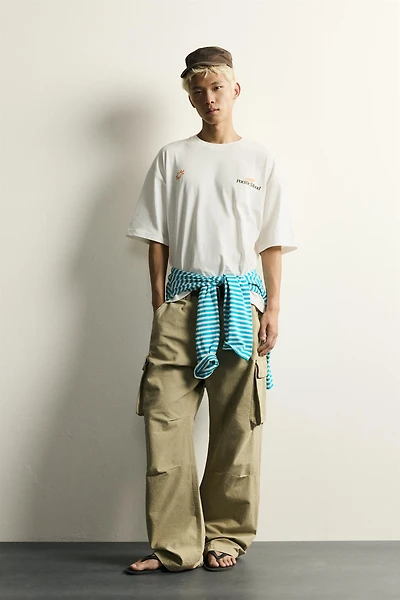 RELAXED FIT COMBINATION GRAPHIC T-SHIRT