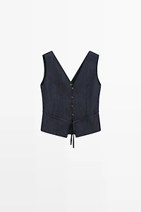 Total look denim vest