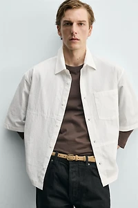 CHEMISE RELAXED FIT EN COTON