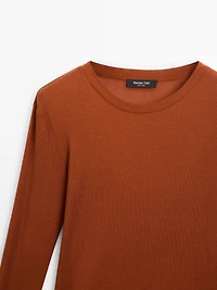 T-shirt léger regular fit à manches longues