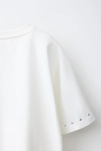 FRINGE AND STUDS T-SHIRT