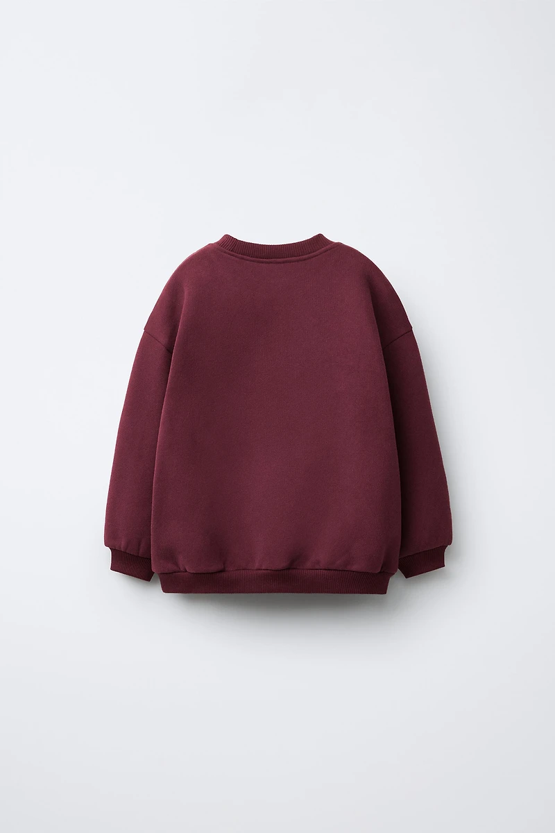 TEXT PRINT SWEATSHIRT