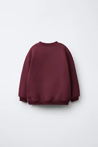 TEXT PRINT SWEATSHIRT