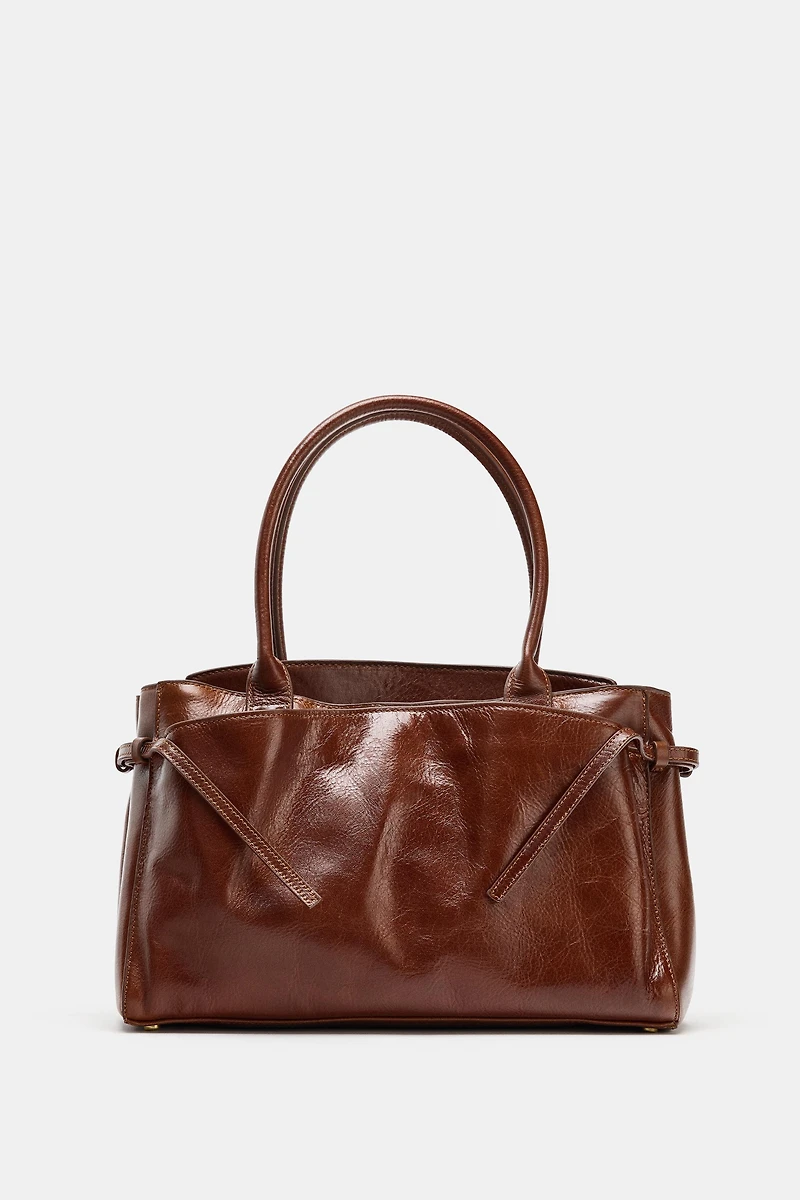 LEATHER CITY BAG
