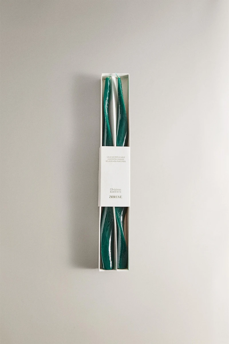LOT DE BOUGIES SPIRALES DE NOËL (LOT DE 2)