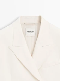 Wool blend crossover blazer - LIMITED