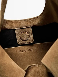 Medium split leather lady bag