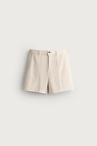 REGULAR FIT CORDUROY SHORTS