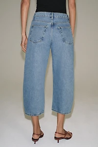 ZW COLLECTION MID-RISE CAPRI BALLOON JEANS