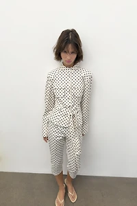 POLKA DOT CAPRI PANTS