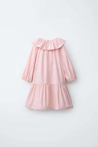 POPLIN DRESS WITH BOWS