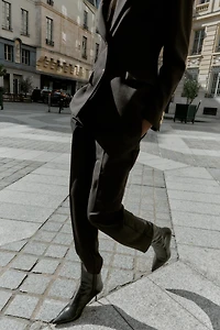 IRONED CREASE STRAIGHT LEG PANTS