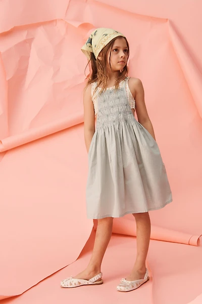 LIMITED EDITION EMBROIDERED FLORAL PINAFORE DRESS