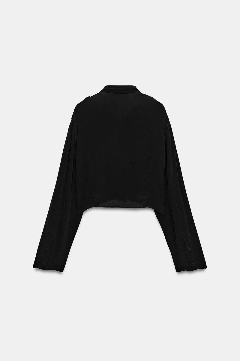 ZW COLLECTION RUFFLED CROP SHIRT