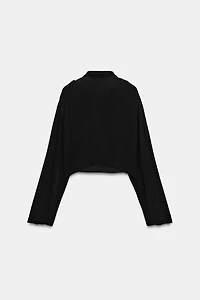 ZW COLLECTION RUFFLED CROP SHIRT