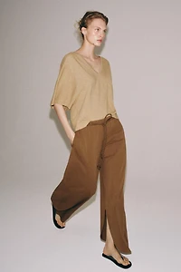 PANTALON BALLON EN COTON ÉPAIS