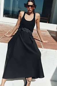MIDI SKIRT WITH BELT