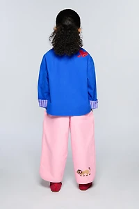 BAGGY EMBROIDERED PANTS SISSEL EDELBO X ZARA KIDS