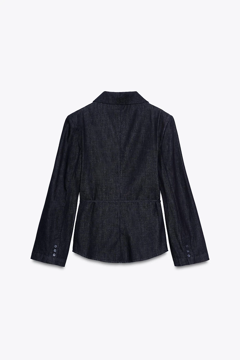 BELTED SHIRT BLAZER