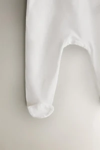CHILDREN'S EMBROIDERED ELEPHANT ROMPER
