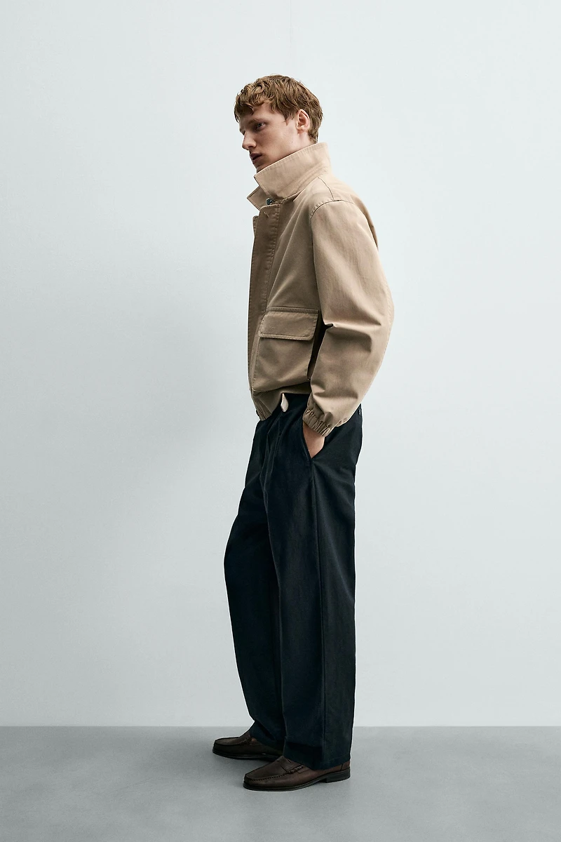 REGULAR FIT COTTON JACKET