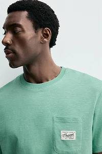 REGULAR FIT PATCH POCKET T-SHIRT