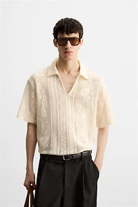 JACQUARD TEXTURED POLO