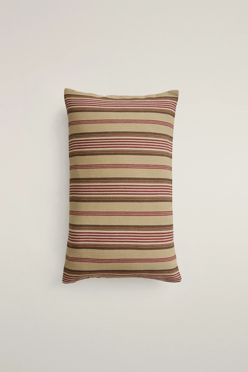 HOUSSE DE COUSSIN COTON RAYURES TEXTURÉES | KATHARINE POLE