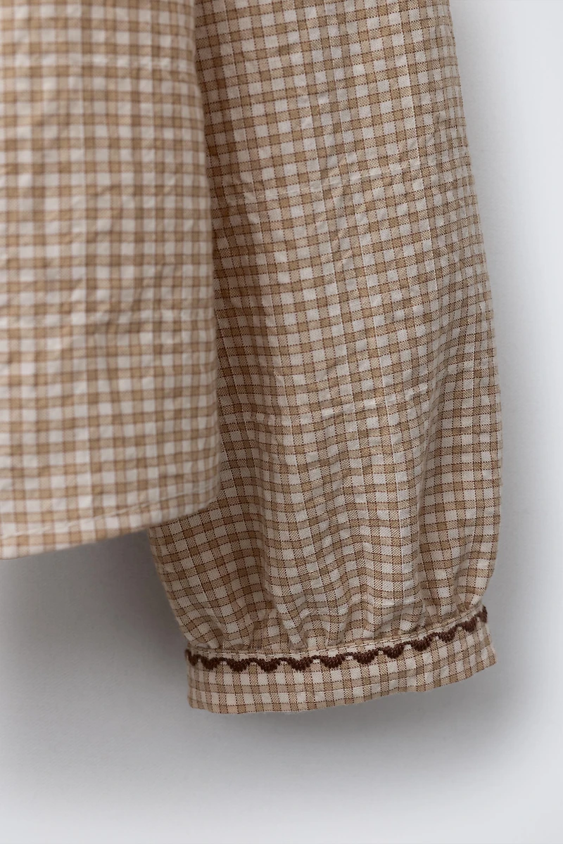 EMBROIDERED PETER PAN COLLAR SHIRT BENSIMON ® X ZARA