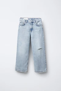 RIPPED RELAXED BAGGY JEANS
