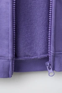 SWEAT ZIPPÉ À CAPUCHE BRODÉ