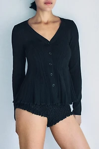 VISCOSE KNIT CARDIGAN