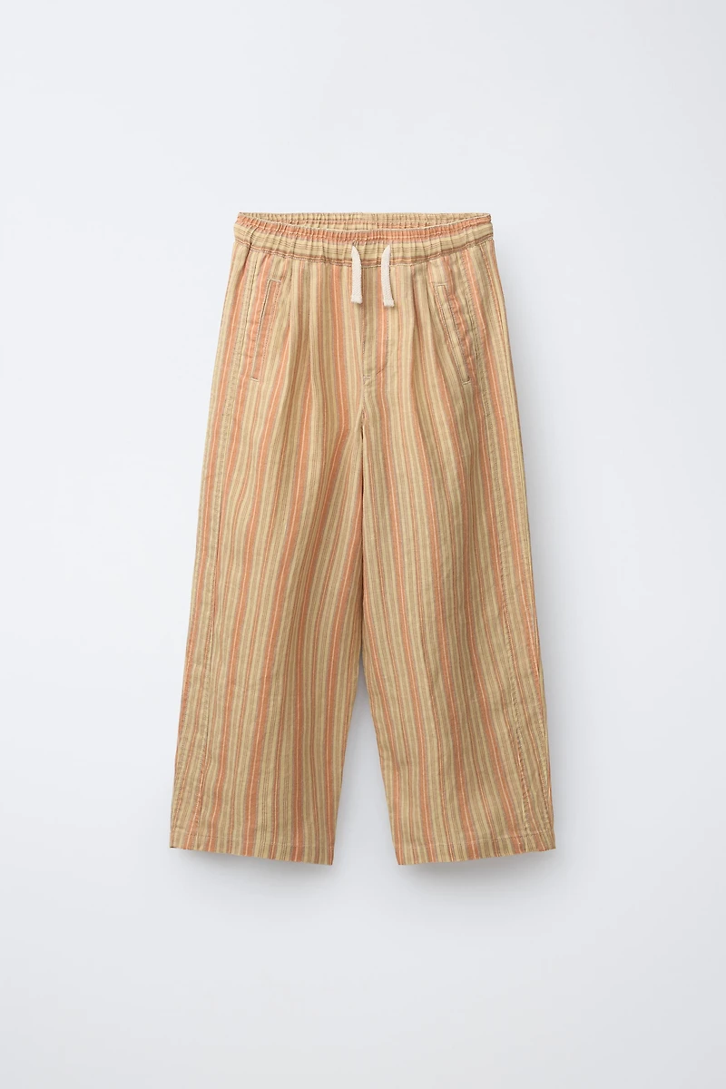 PANTALON RELAXED À RAYURES