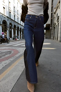 Z1975 COMBINED HIGH RISE WIDE LEG JEANS