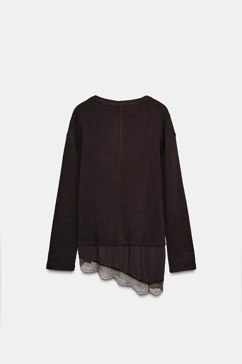 HAUT BIMATIÈRE EN DENTELLE