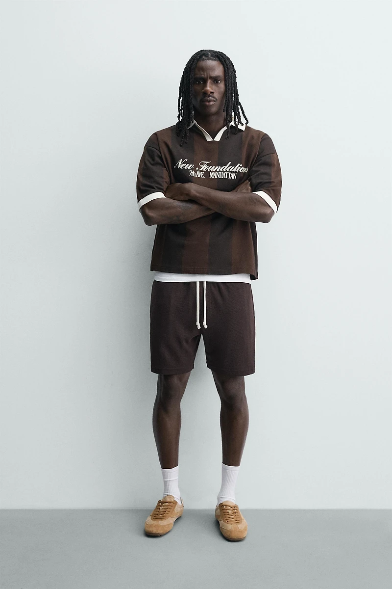 RETRO CONTRAST SOCCER SHORTS