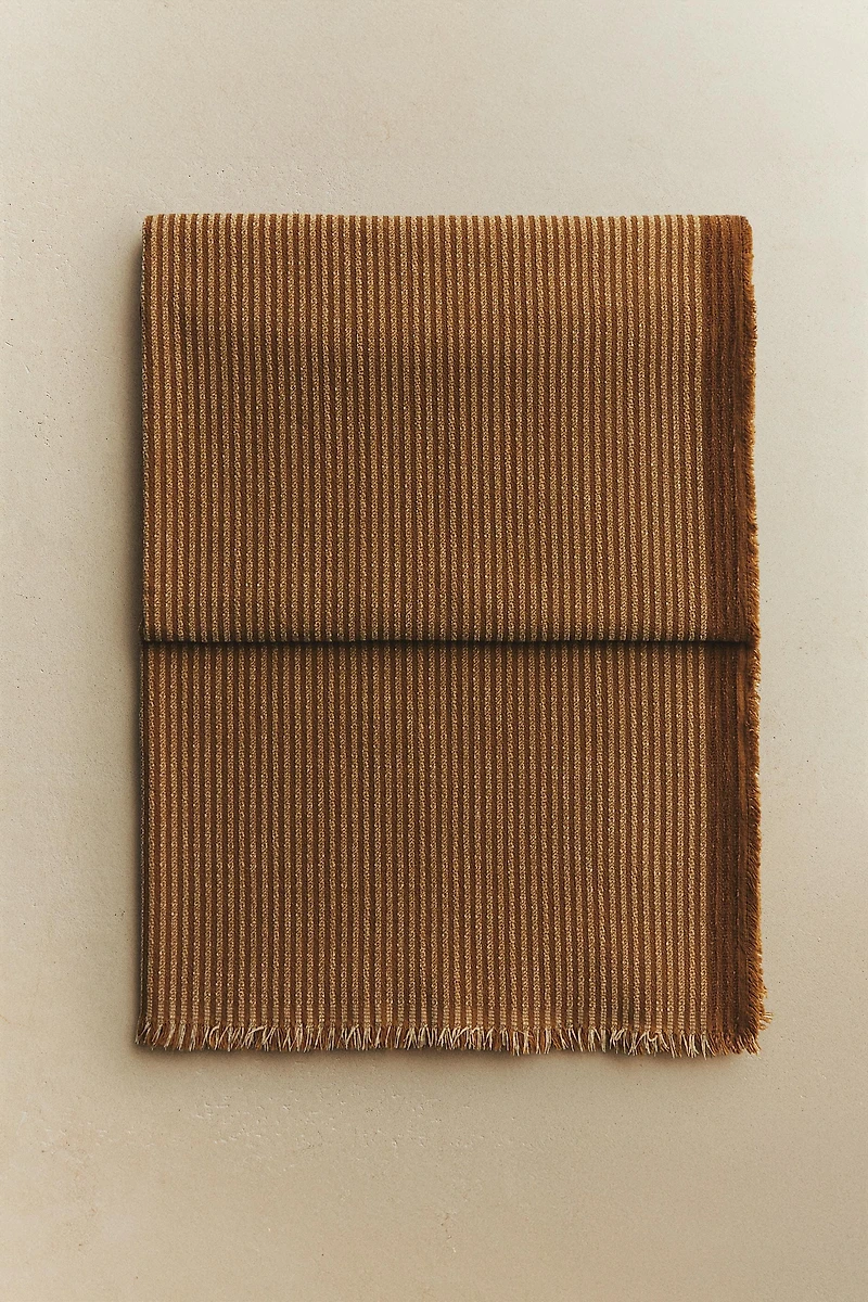 PLAID CHENILLE RAYURES