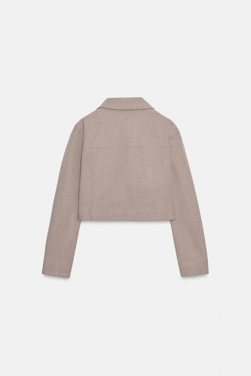 VESTE COURTE À FERMETURE ÉCLAIR