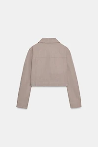 VESTE COURTE À FERMETURE ÉCLAIR