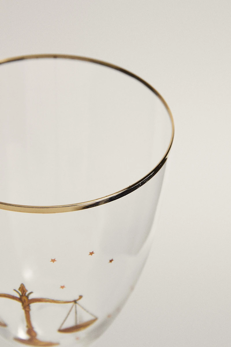 LIBRA ZODIAC GLASS | MARISA BERENSON