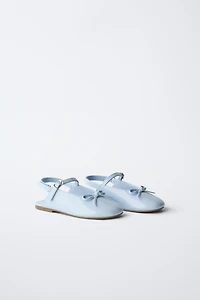 SLINGBACK BALLET FLATS WITH BOW