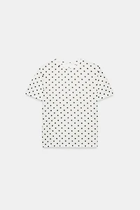 SHORT SLEEVE POLKA DOT T-SHIRT