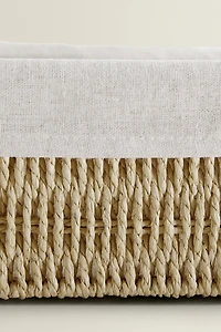 RECTANGULAR FABRIC INTERIOR BASKET