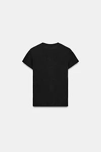 SHORT SLEEVE LINEN BLEND T-SHIRT