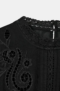 ZW COLLECTION ROMANTIC EMBROIDERED BLOUSE