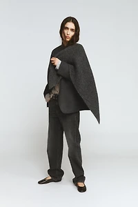 WOOL BLEND BLAZER WITH HANDKERCHIEF ZW COLLECTION